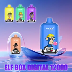 ELF box digital 12000 puffs 0% 2% 3% 5% Nicotine LED display Disposable Vape Wholesale