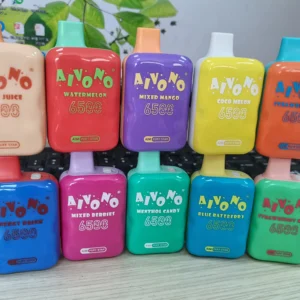 AIVONO AIM PUFFSTAR 6500 Puffs 0% 2% 5% Low Nicotine Rechargeable Disposable Vapes Pen Bulk Buy Wholesale