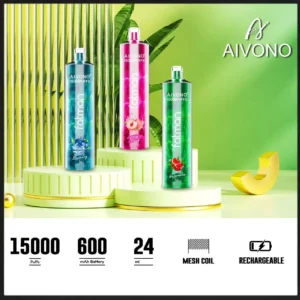 AIVONO FATMAN 15000 Puffs 0% 2% 3% 5% Low Nicotine Rechargeable Disposable Vapes Pen Bulk Buy Wholesale