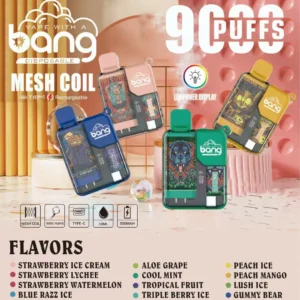 Bang BC 9000 Puffs 0% 2% 3% 5% Low Nicotine Rechargeable Disposable Vapes Pen Bulk Buy Wholesale