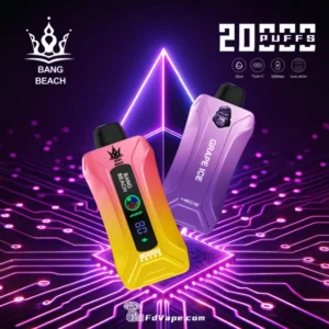 Bang Beach 20000 Puffs 0% 2% 3% 5% Low Nicotine Rechargeable Disposable Vapes Pen Bulk Buy Wholesale