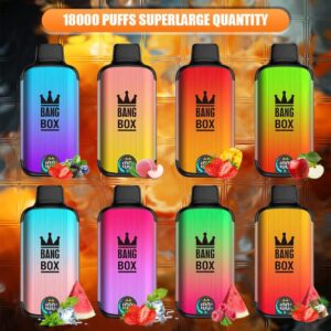 Bang Box 18000 Puffs LED Display Screen 0% 2% 3% 5% Low Nicotine Bulk Buy Rechargeable Disposable Vape Pen Wholesale