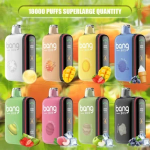Bang Box Vape Rocket 18000 Puffs LED Display Screen 0% 2% 3% 5% Low Nicotine Disposable Vapes Bulk Buy Wholesale