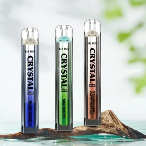 ELF BOX CRYSTAL BAR 600 Puffs 0% 2% 5% Nicotine Rechargeable Disposable vape Bulk Buy Wholesale