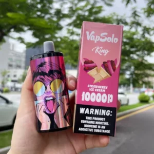Vapsolo King 10000 Puffs 2% 5% Low Nicotine Rechargeable Disposable Vapes Pen Bulk Buy Wholesale