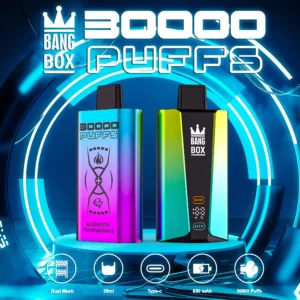 Bang Box 30000 Puffs Dual Mesh 0% 2% 3% 5% Low Nicotine Rechargeable Disposable Vapes Pen Bulk Buy Wholesale