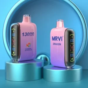 MRVI Dragon 13000 Puffs Dual Mesh Digital Screen 2% 5% Low Nicotine Rechargeable Disposable Vapes Pen Bulk Buy Wholesale