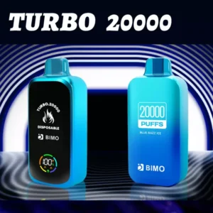 BIMO Turbo 20000 Puffs Full Screen 0% 2% 5% Low Nicotine Rechargeable Disposable Vapes Pen Bulk Buy Wholesale
